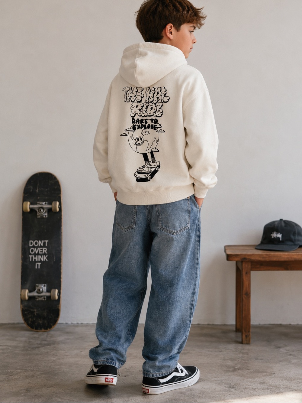 Zara Kids The Wild Ride Dare to Explore Graphic Hoodie Size 10